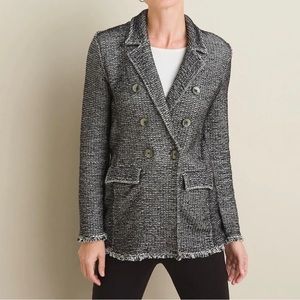 NWOT Chico's Notch-Collar Sweater Jacket